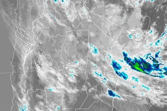 Nubosidad e inestabilidad. Foto: Imagen satelital- SMN