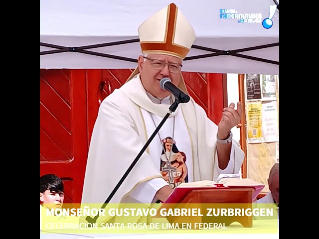 Santa Rosa de Lima: multitudinaria celebración encabezada por Zurbriggen 