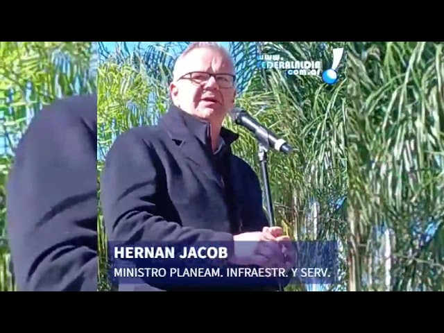Mensaje del Min. de Planeamiento, Infraestructura y Serv. de la pcia de Entre Ríos, Hernan Jacob