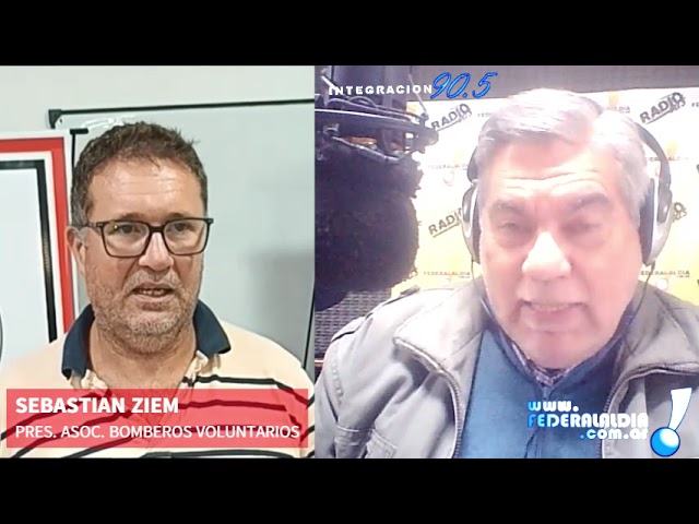 Sebastián Ziem anunció una inversión millonaria para los Bomberos de Federal