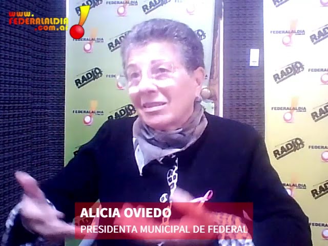 ALICIA OVIEDO DESTACÓ EL PROGRAMA ESFUERZO COMPARTIDO Y LAS OBRAS EN FEDERAL