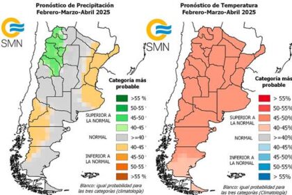Pronóstico de lluvias y del calor. Foto: SMN