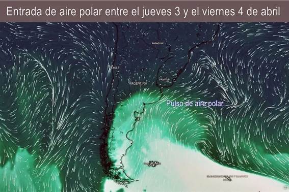 Entrada de aire polar. Infoagro