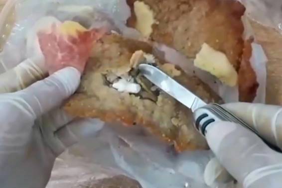 Hallaron estupefacientes ocultos en milanesas