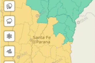 Emitieron alerta amarilla por vientos fuertes para este miércoles