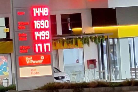 Los nuevos precios en Shell Foto: Elonce