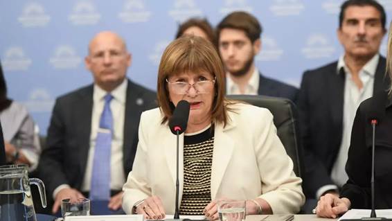 Bullrich, este martes, en la comisión de Presupuesto de la Cámara de Diputados. Prensa